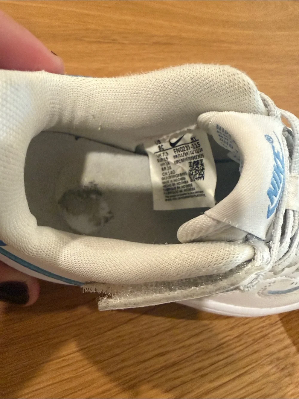 Nike Toddler Force 1 Low EasyOn Blue Beyond Gum Sneakers - Size 8C